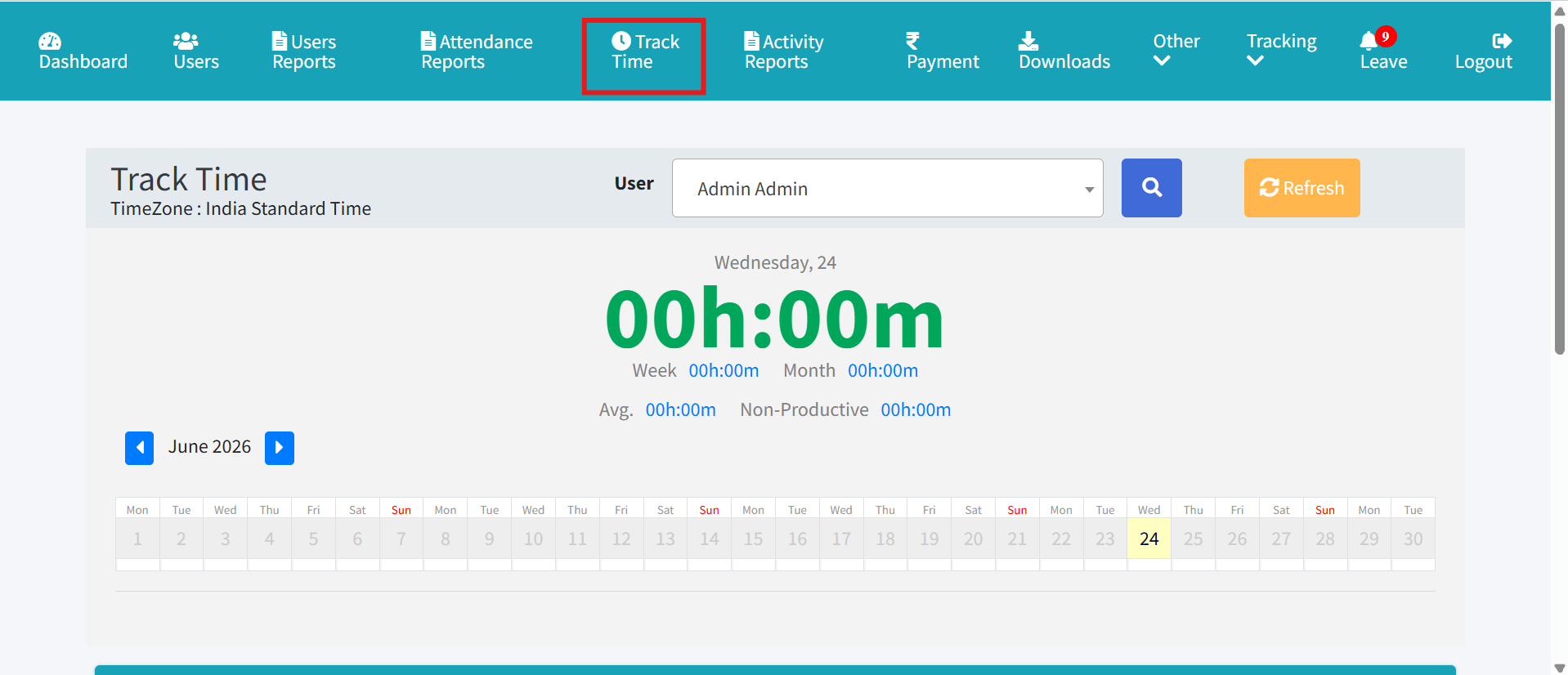 Time Tracking Guide screenshot